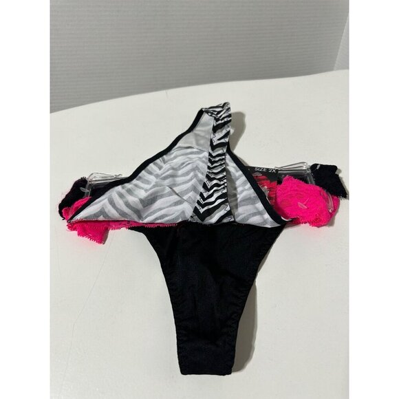 Love Affair 2 pack Lace waistband thongs plus size 3X NWT - Picture 2 of 4